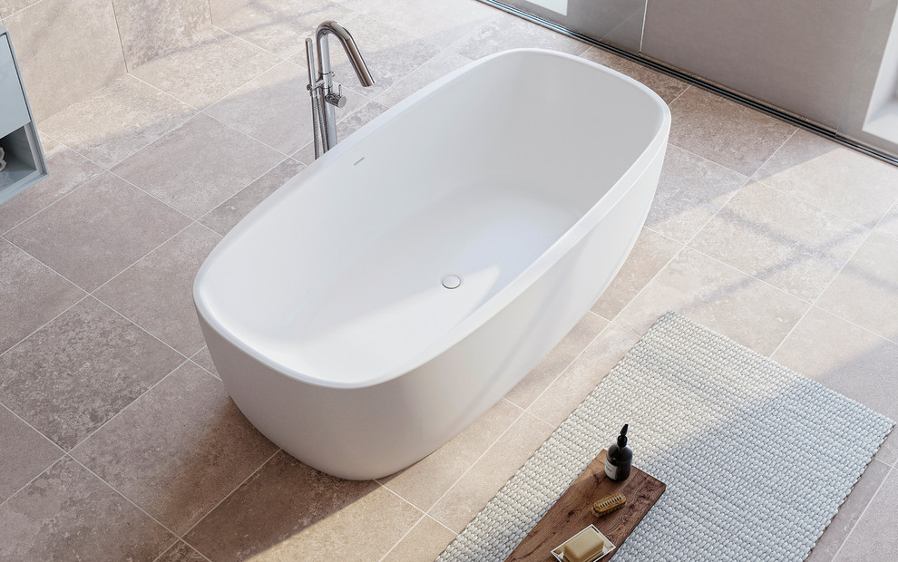 Coletta Отдельностоящая Каменная Ванна