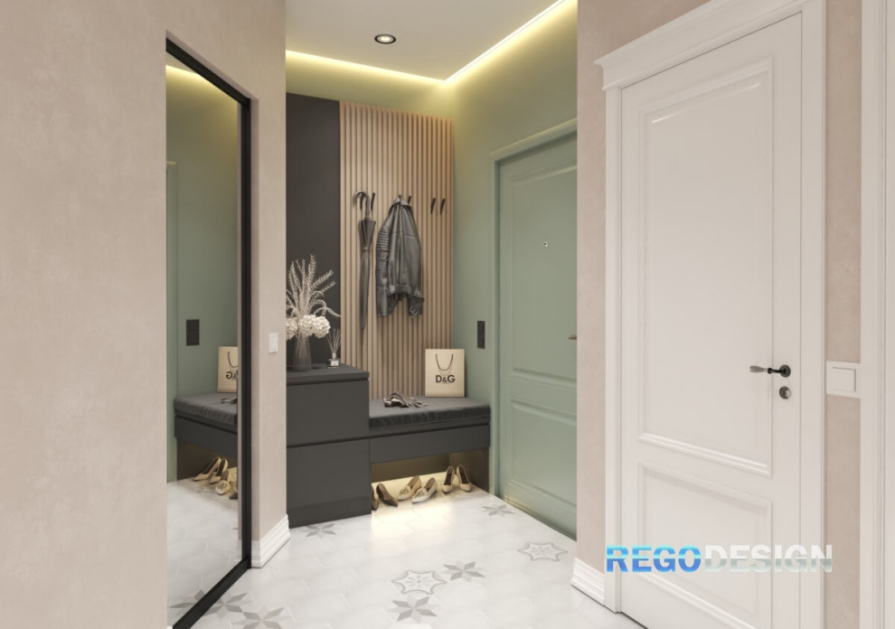 №45 ДИЗАЙН-ПРОЕКТ КВАРТИРЫ В ЖК ПУШКИНСКИЙ 50 КВ.М.