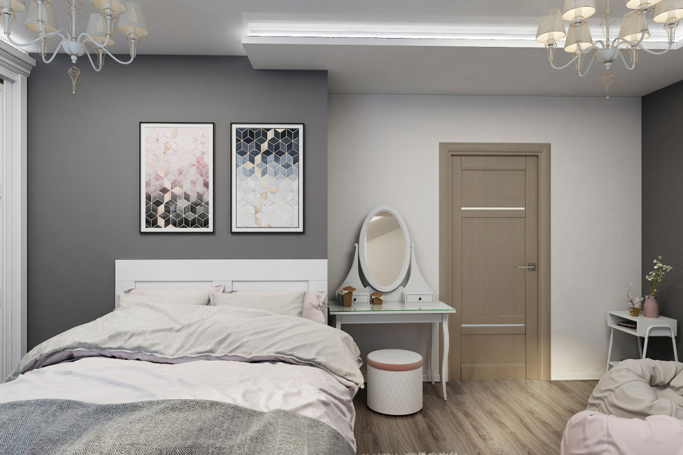 Серая - Белая спальня