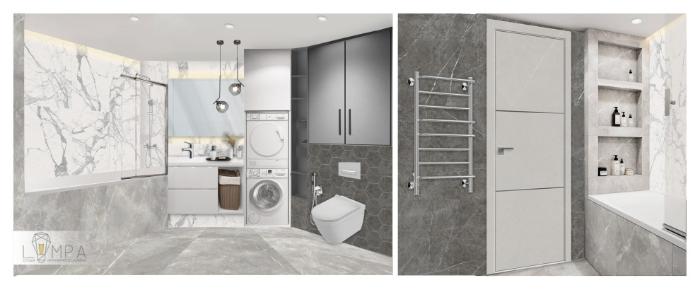 Обложка проекта: Концепт трехкомнатной квартиры в ЖК Дом на Блюхера