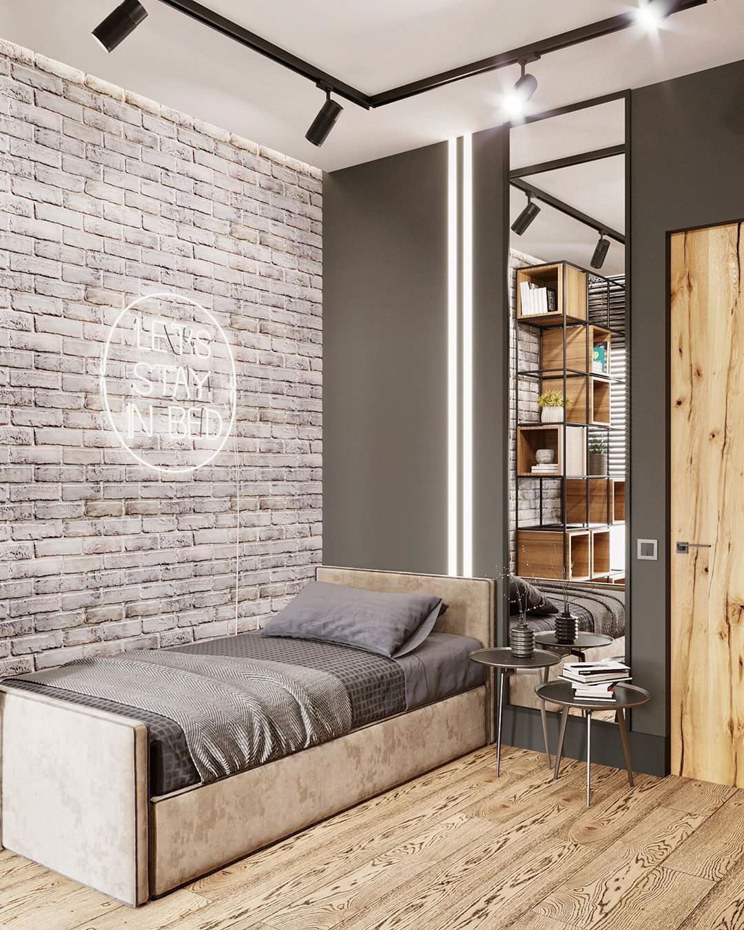 Дизайн-проект детской в стиле лофт в ЖК ‘Небесный’