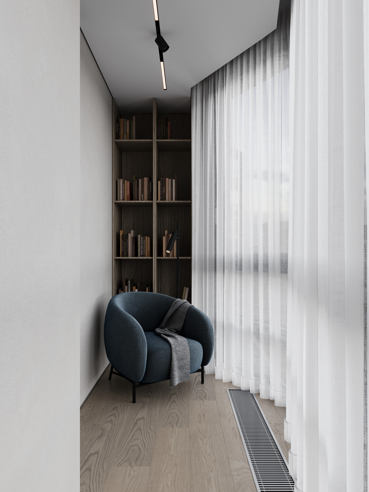 Интерьер квартиры с панорамными окнами