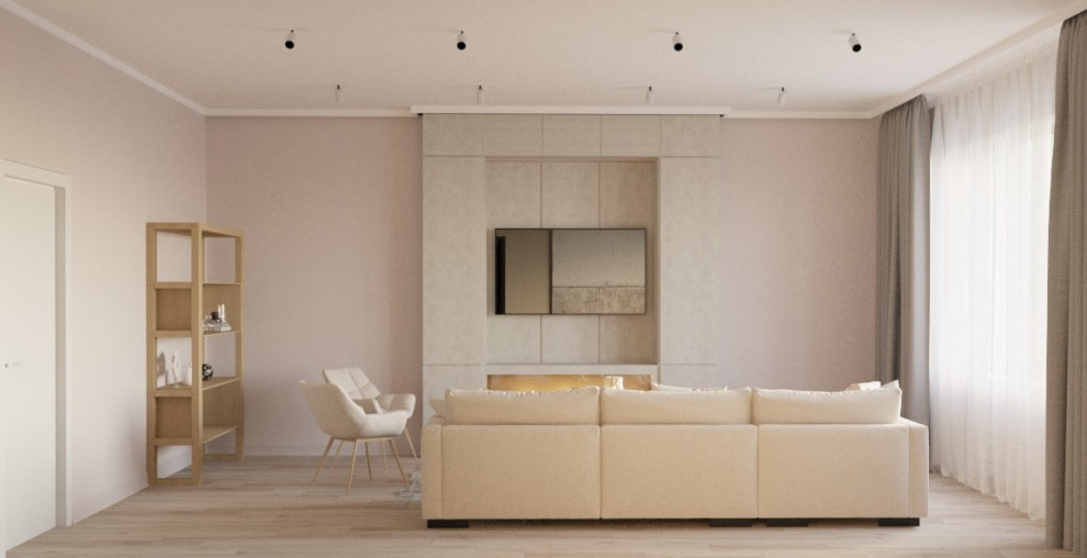 Обложка проекта: Гостиная в стиле минимализм г. Москва S - 29 м2