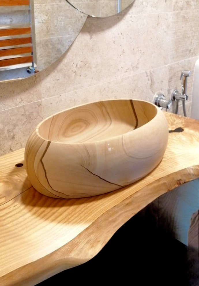 Душевая со столешницей из слэба