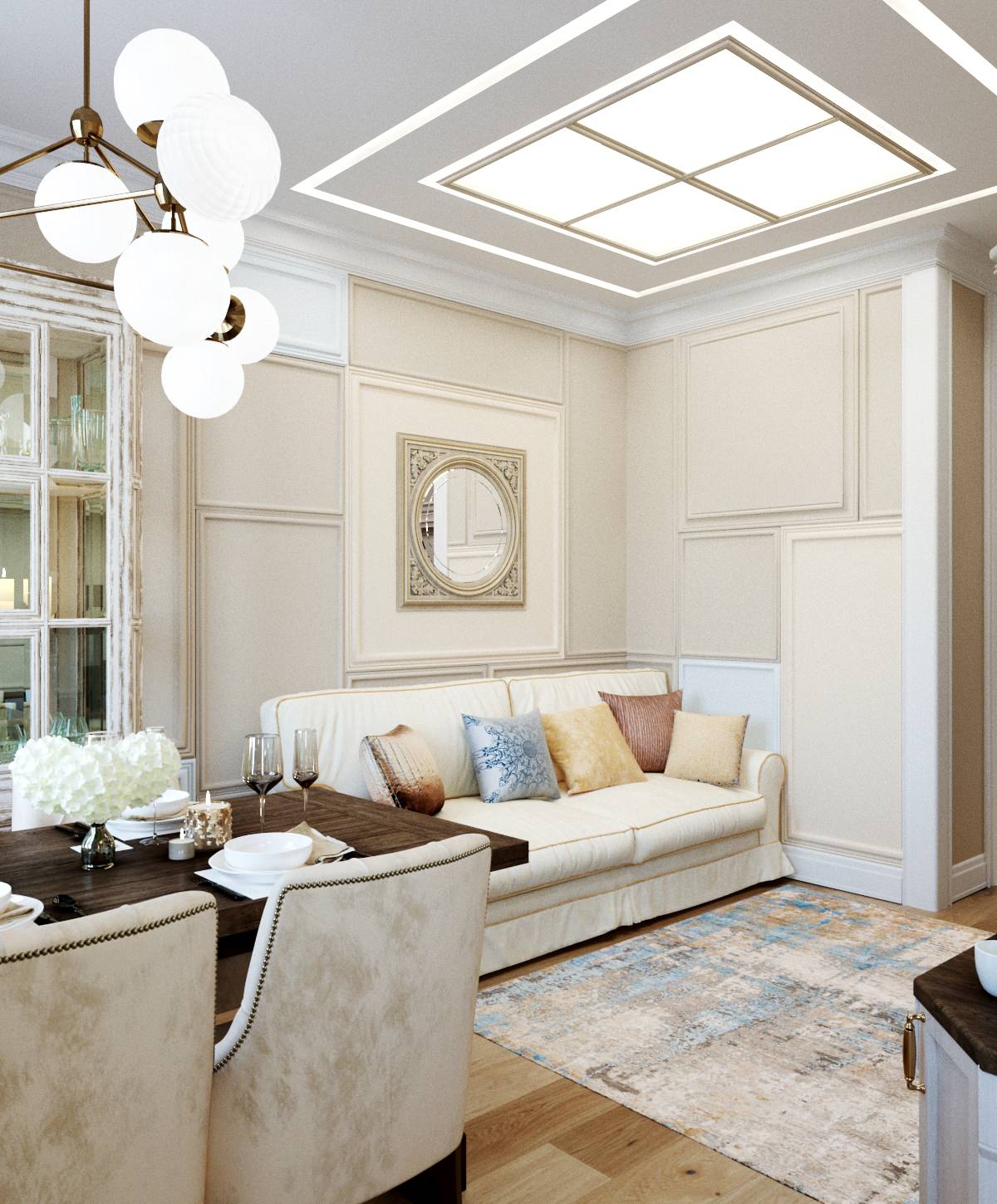 Обложка проекта: Проект кухни-гостиной в сталинском доме