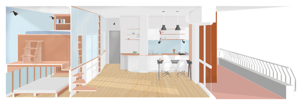 До и после: Студия с двумя спальнями... в шкафу