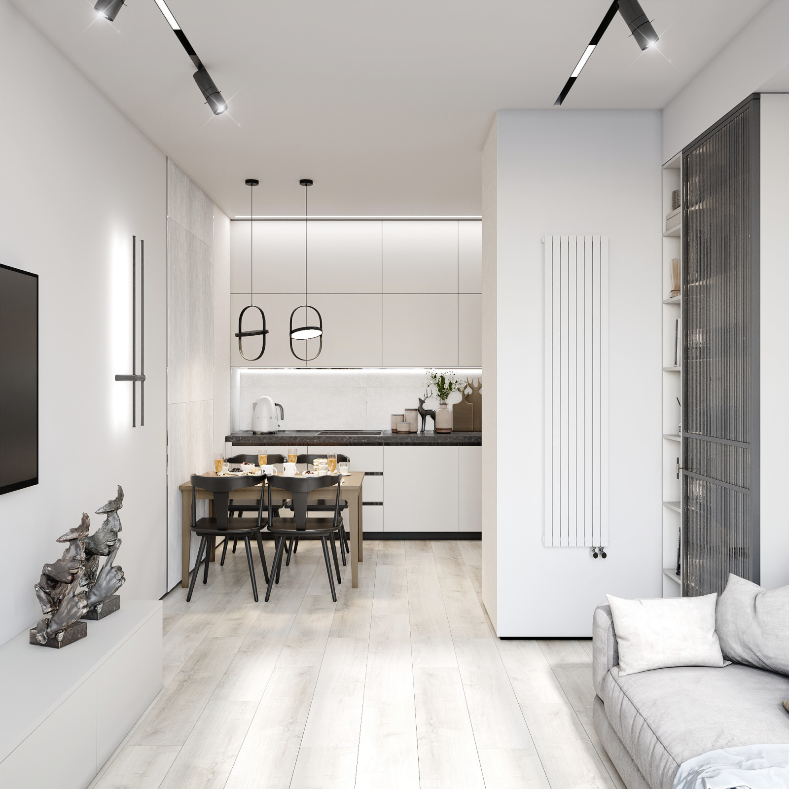 Визуализация интерьера в скандинавском стиле