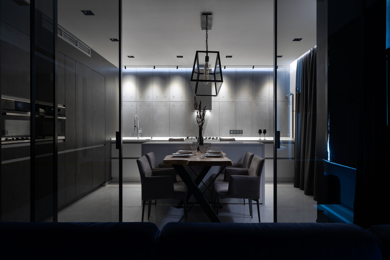 Квартира 170м2 | BLACK NATURE | Современный индустриальный стиль