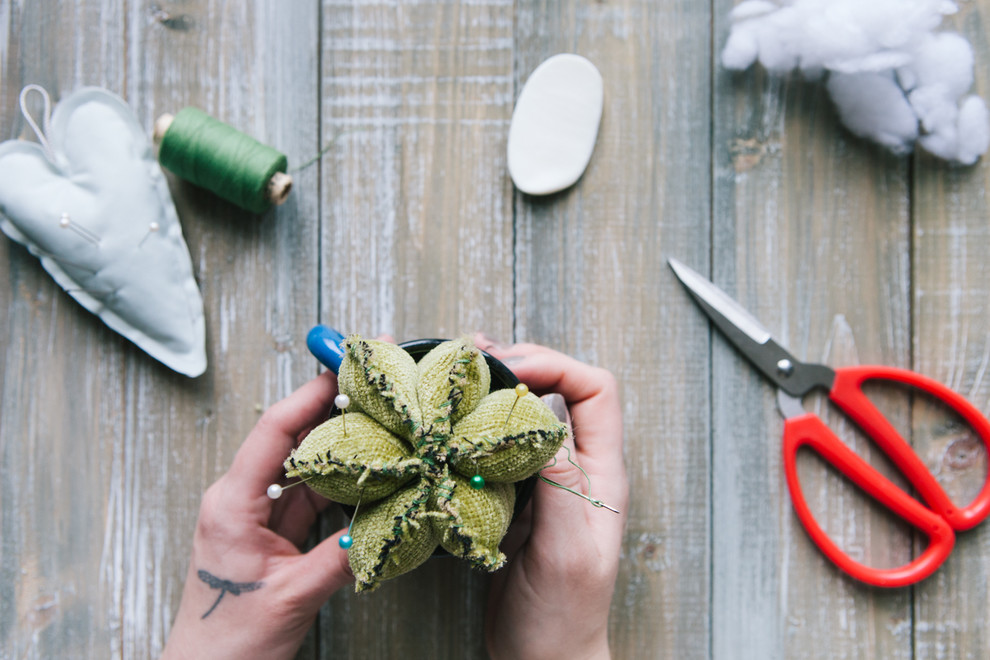 DIY: Кактус колючий, или Игольница своими руками