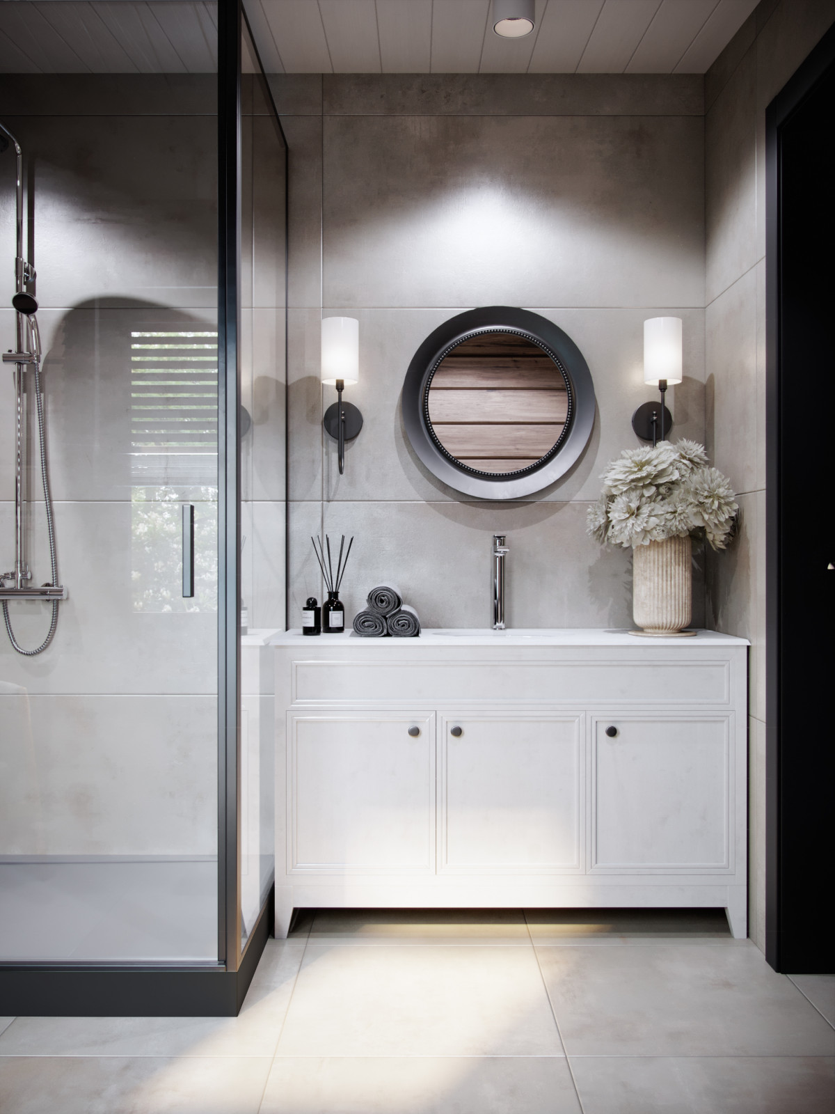 Дизайн интерьера загородного дома из бруса