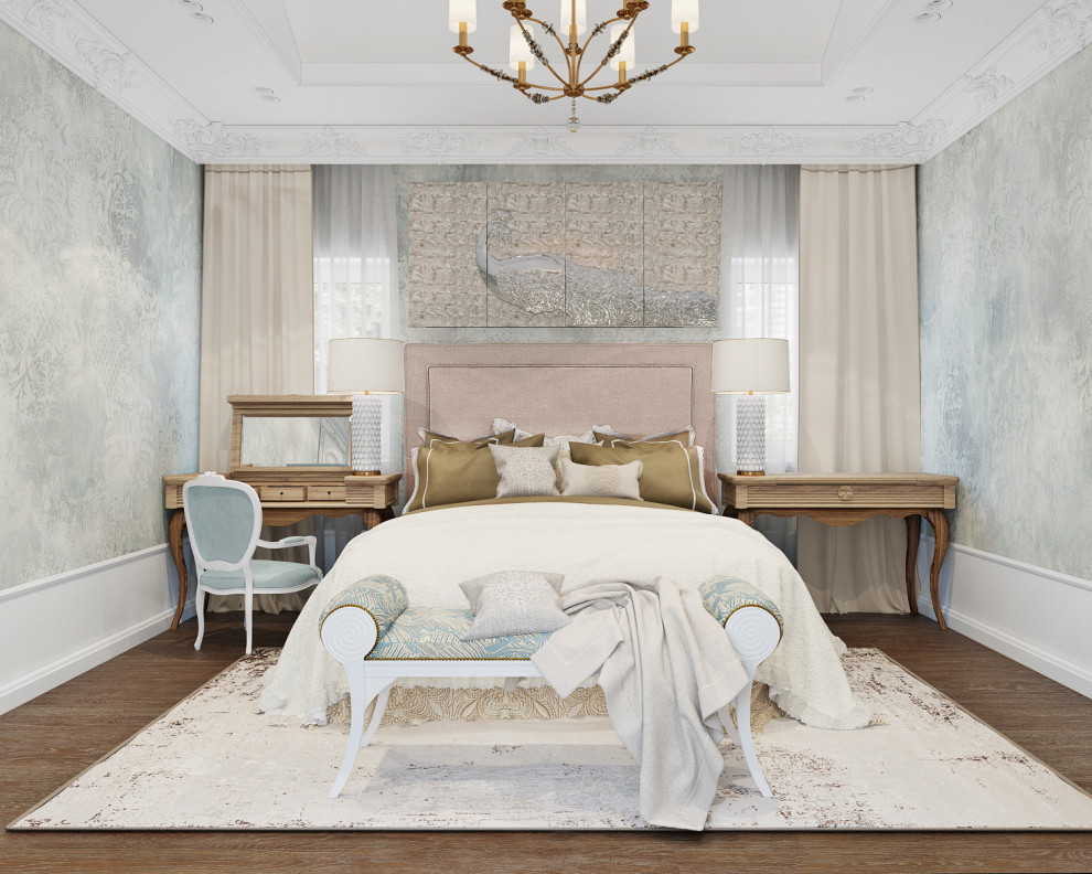 Гостевая спальня особняка в Волжском