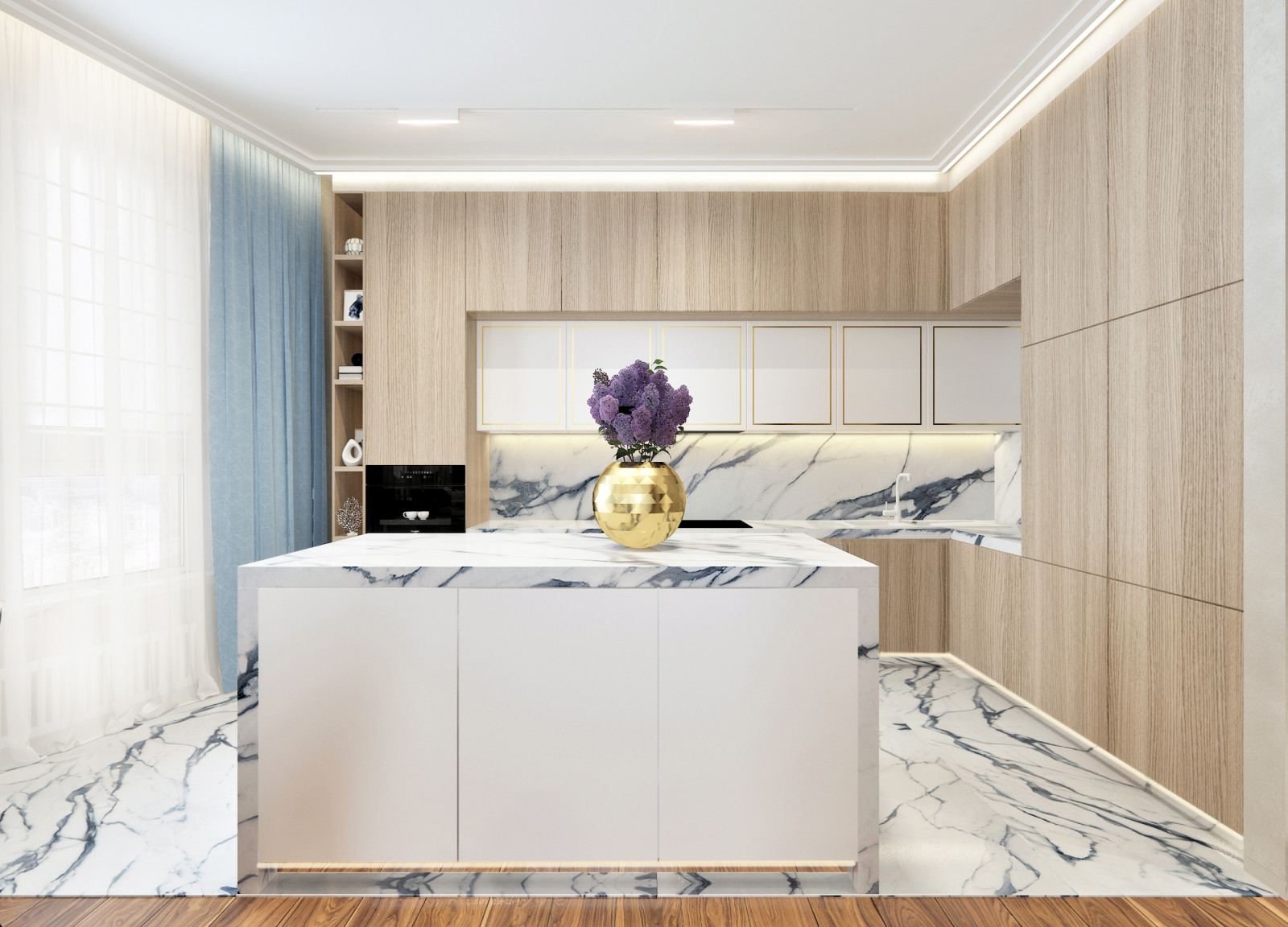 Современный интерьер в смешанном стиле.