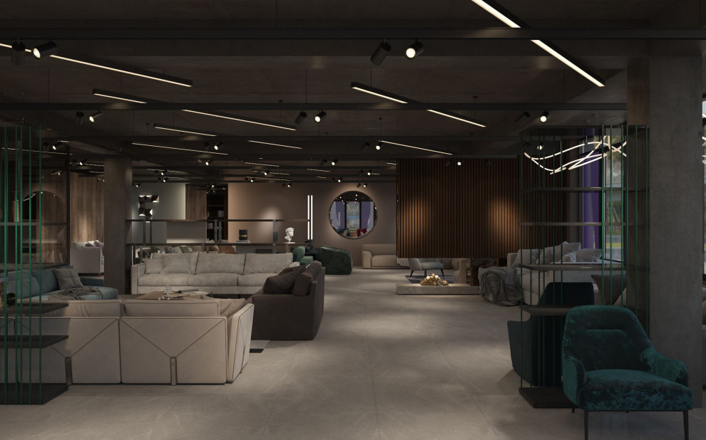 Интерьер мебельного магазина.