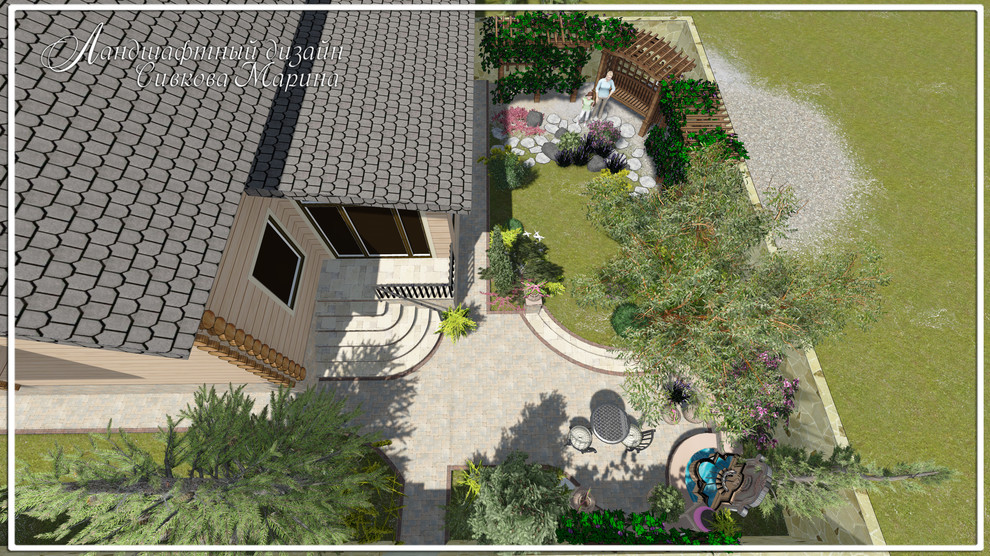 Маленький дворик в средиземноморском стиле