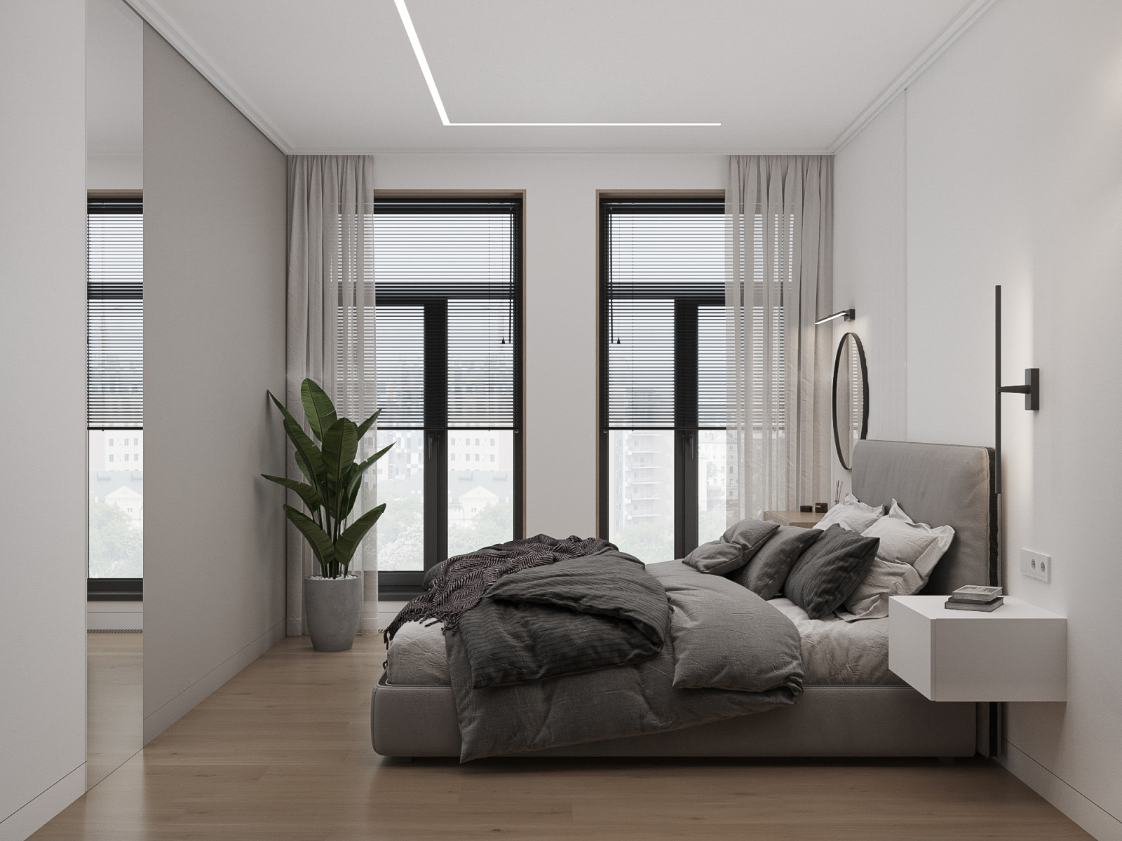 Интерьер квартиры-студии в ЖК Первый квартал