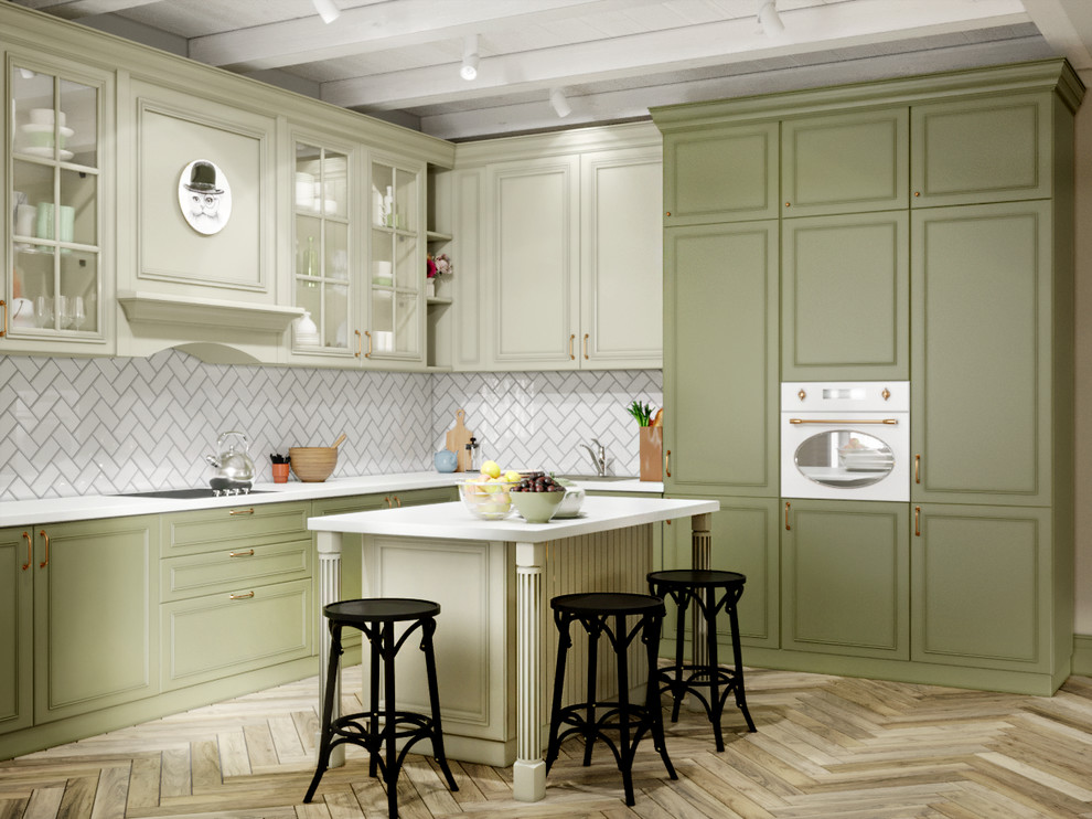 Загородный дом в оливковых тонах