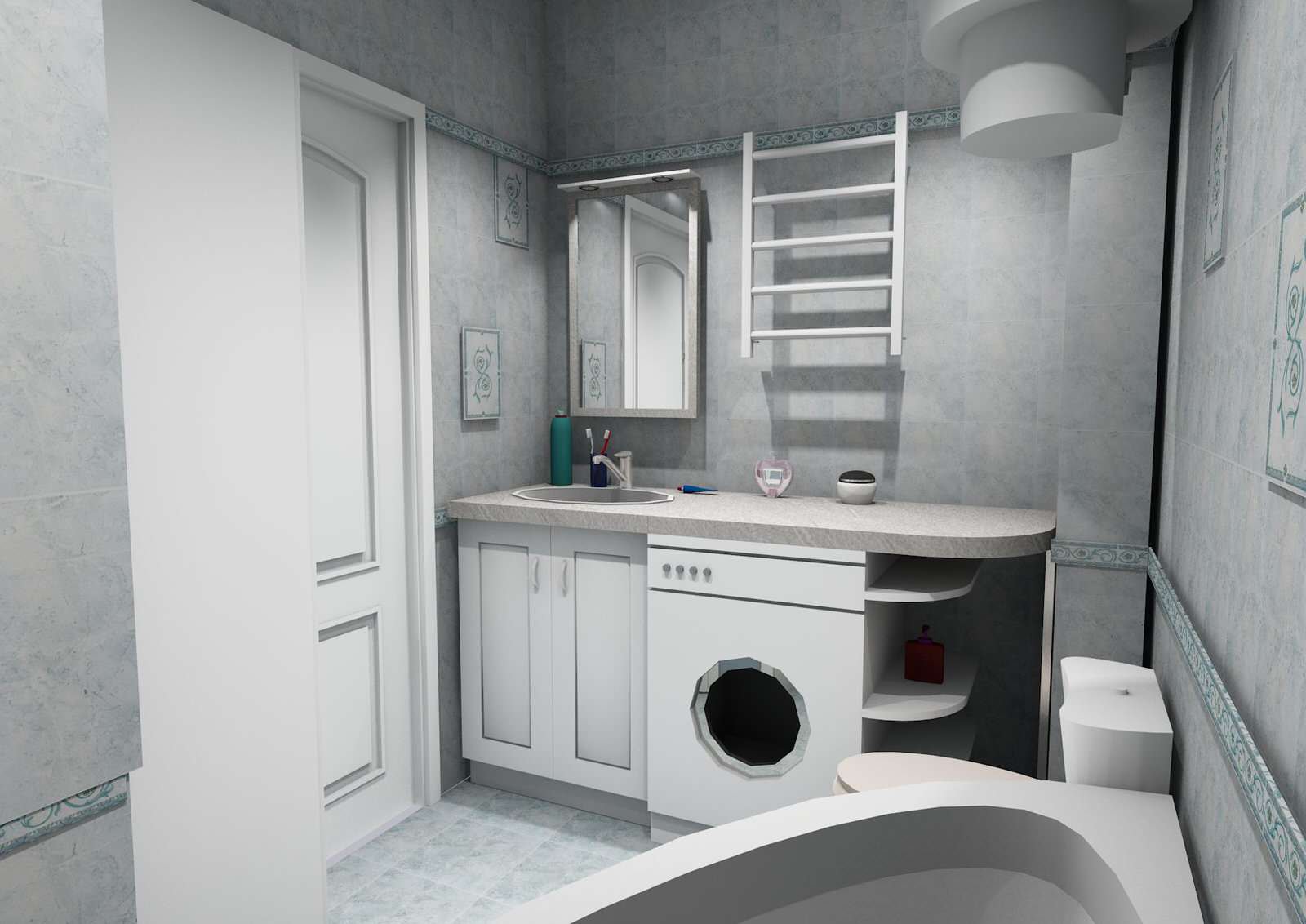 Проект квартиры с нестандартной планировкой 60кв.м