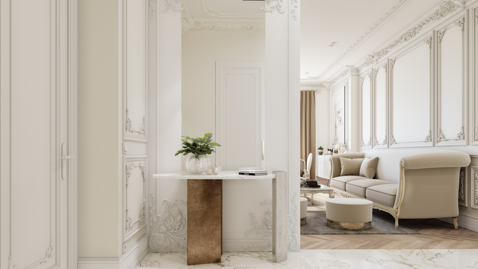 Moscow project, living room