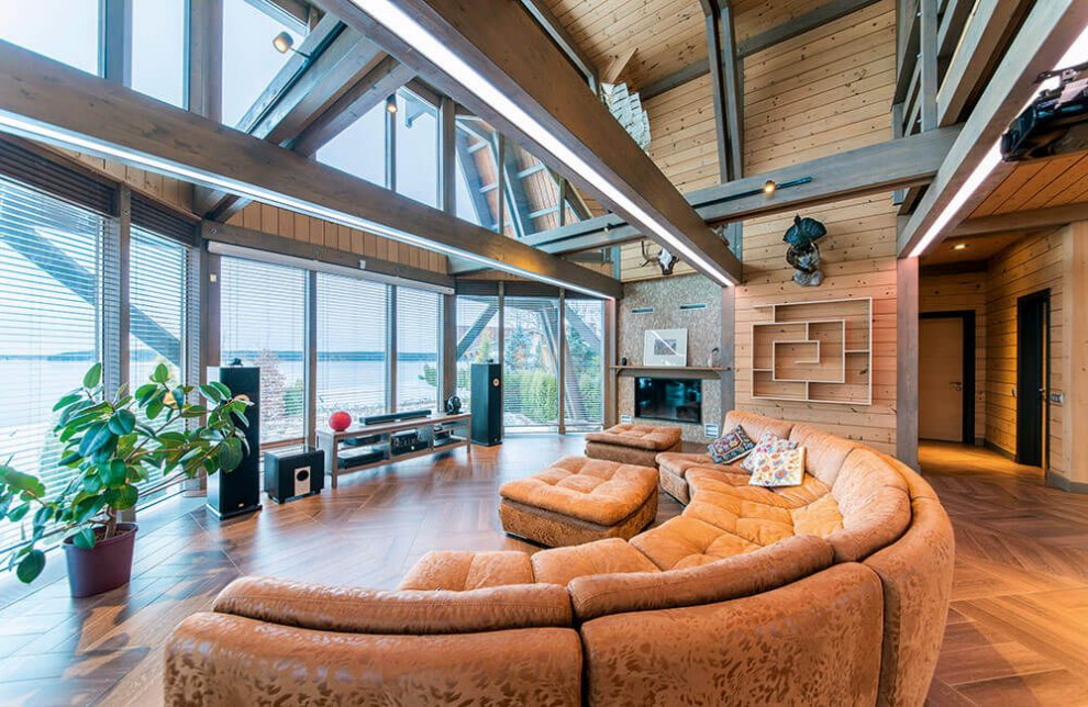 Фахверковый дом на берегу Волги