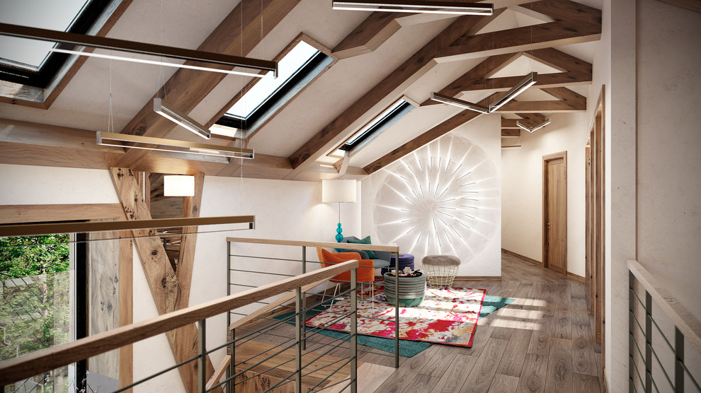 Современная интерпретация шале, просторный загородный дом