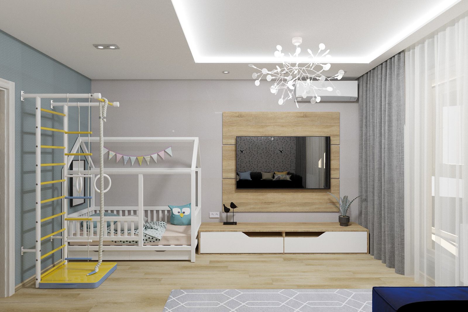 Скандинавская двушка для молодой семьи