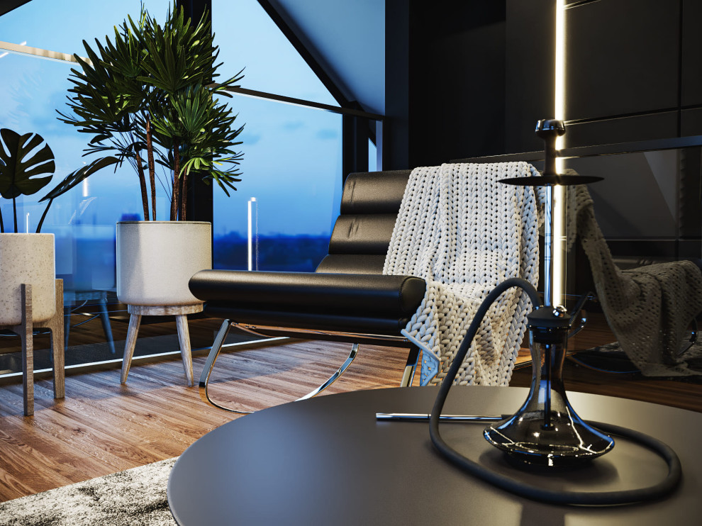 Визуализация комнаты отдыха 21м²