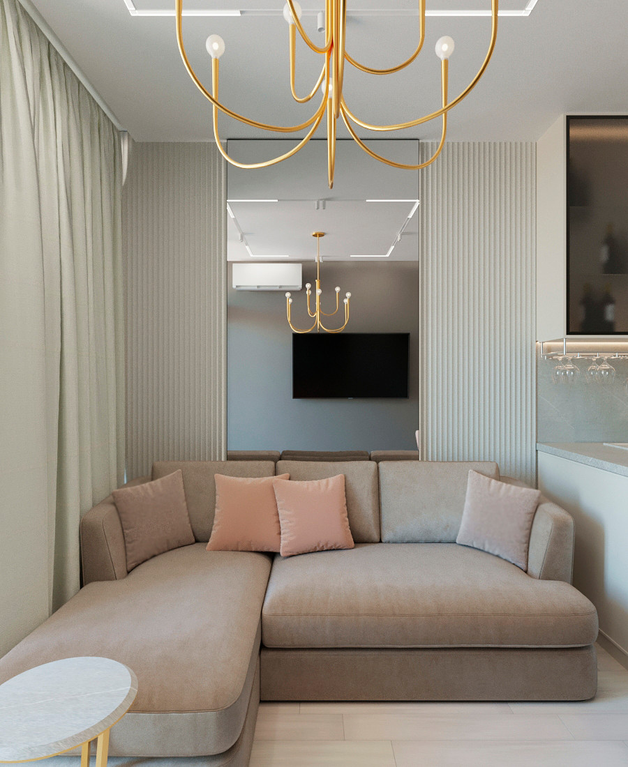 Квартира для молодой семьи в стиле эклектика