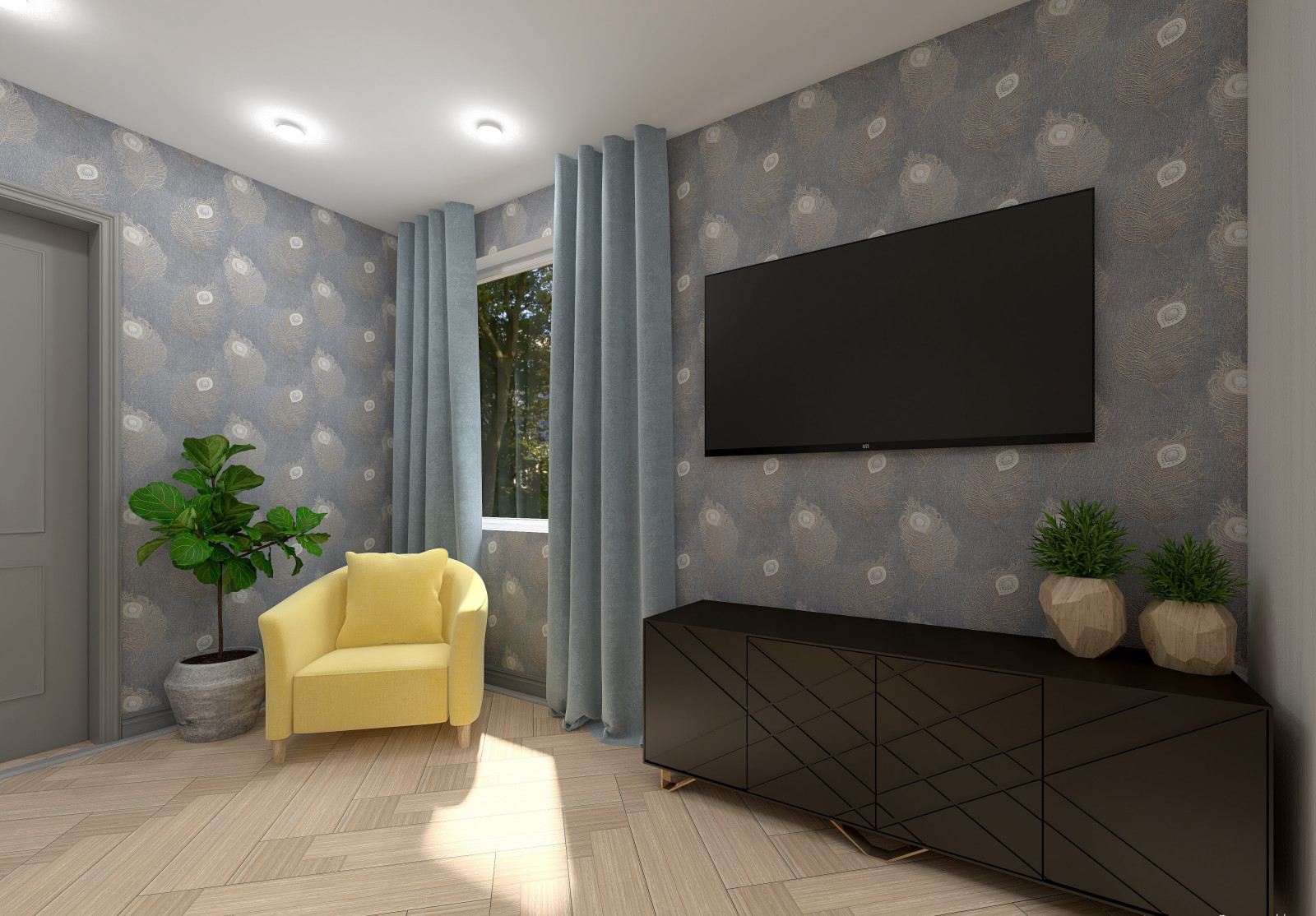 Обложка проекта: Загородный дом кухня-гостиная