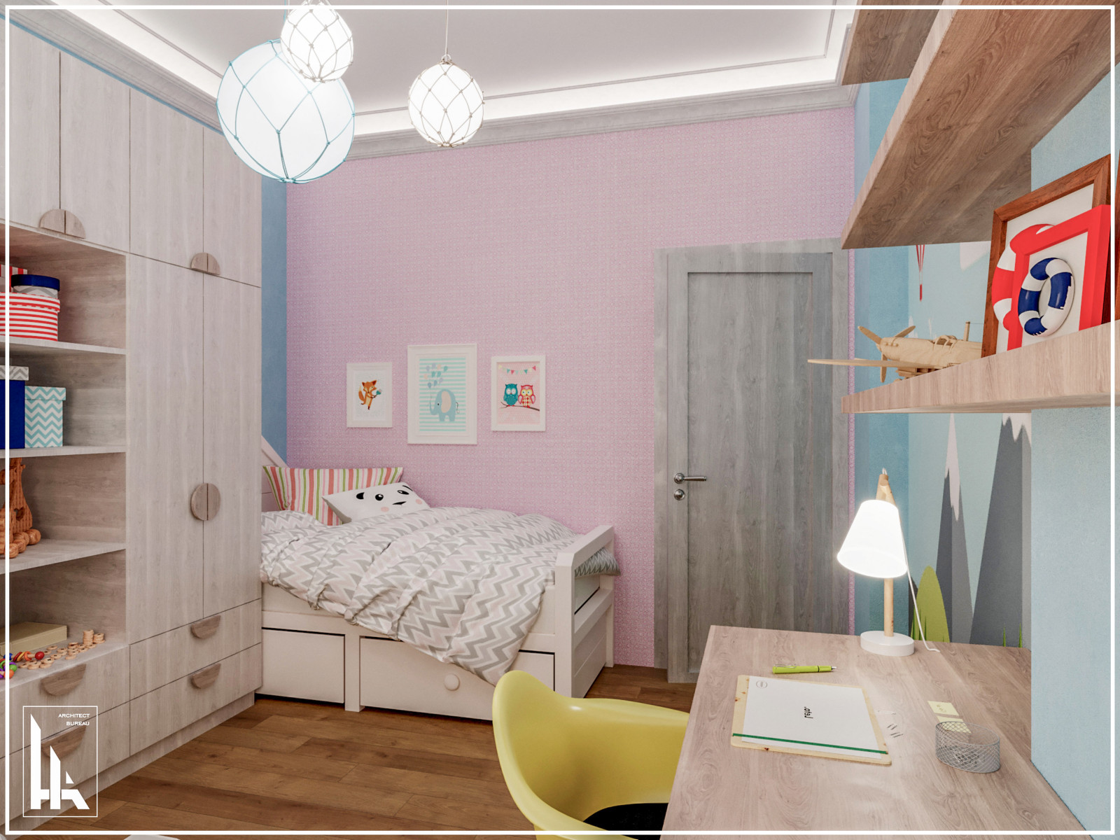 Минималистская четырехкомнатная квартира