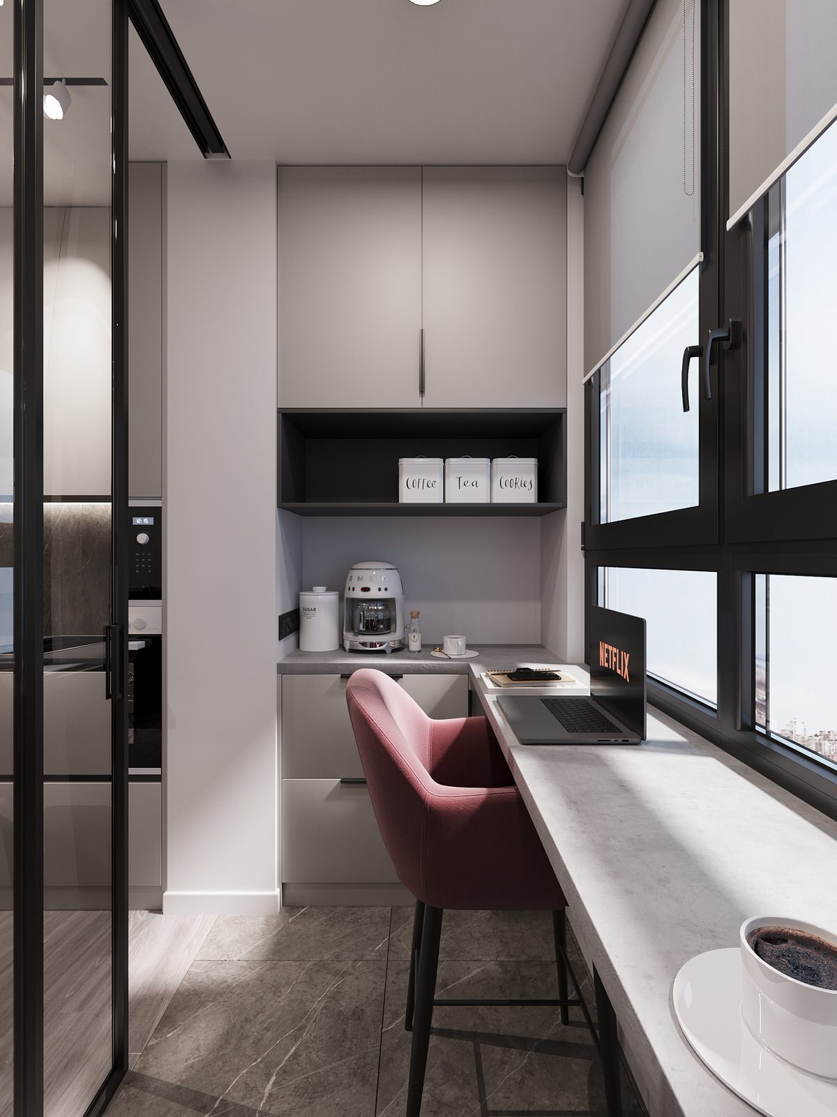 Дизайн-проект 2-х комнатной квартиры в сдержанном стиле