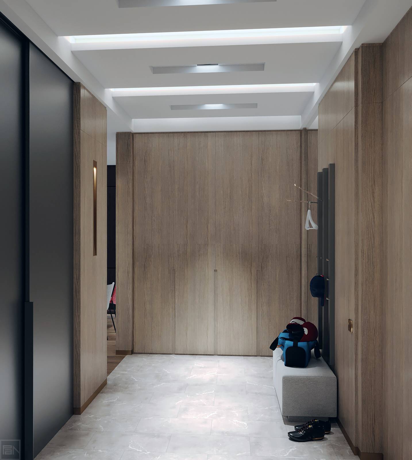 Дизайн-проект квартиры в ЖК "Фьюжн парк"