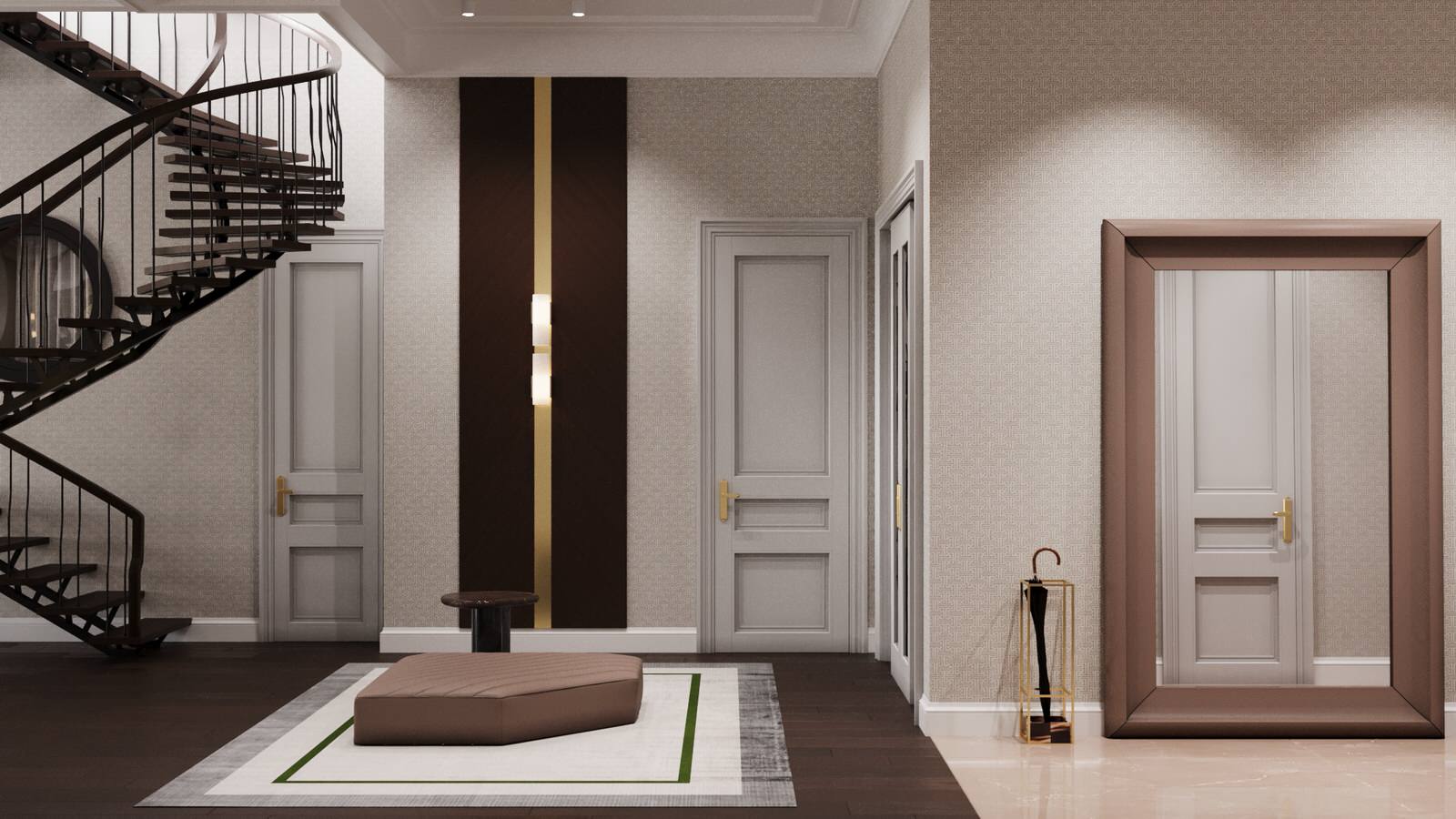 Дизайн интерьера квартиры в ЖК «Mon Cher», 190 м2