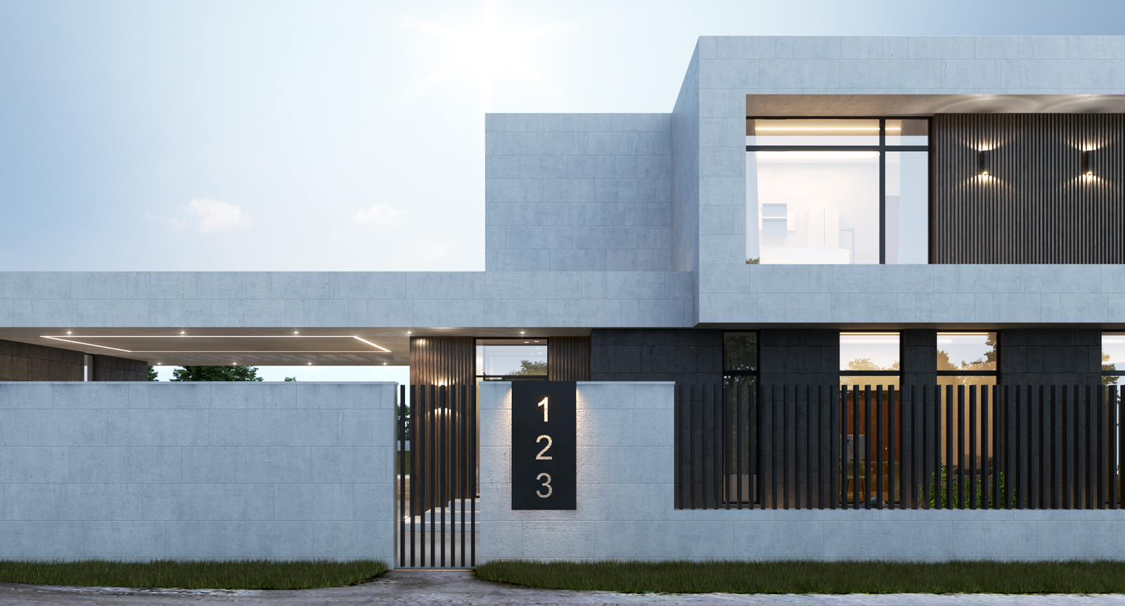 Частный жилой дом с бассейном