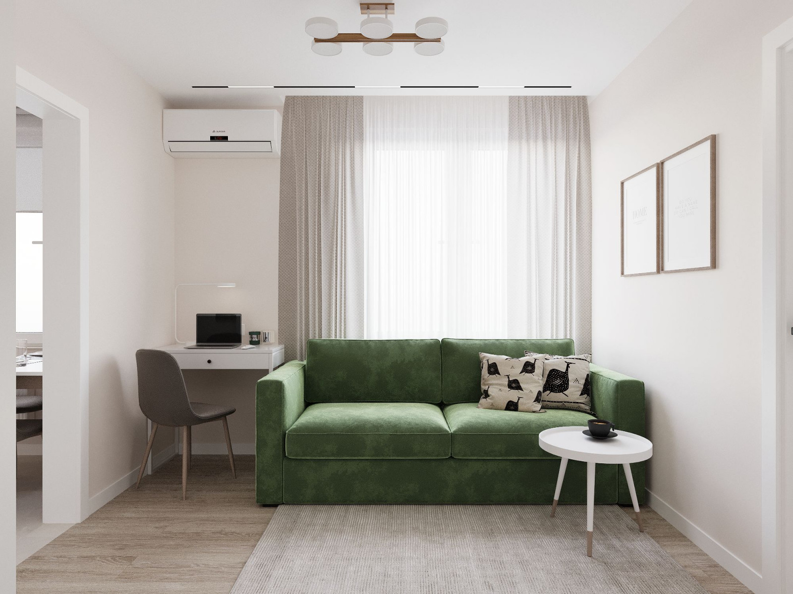 Обложка проекта: Квартира площадью 57,5 кв.м.