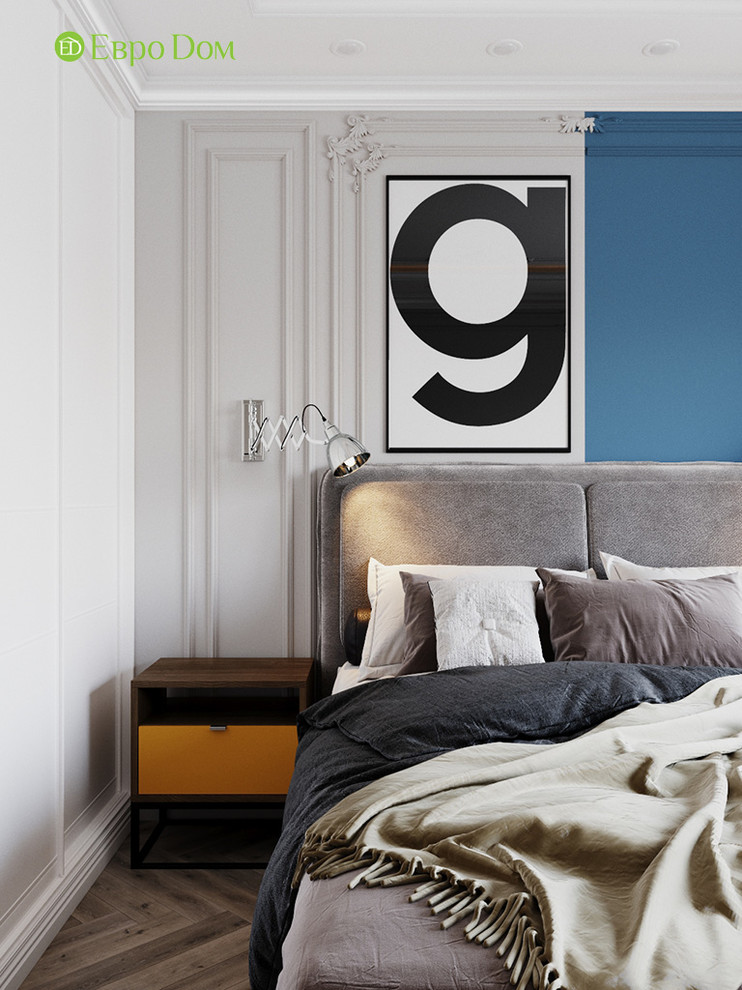 Дизайн четырехкомнатной квартиры 110 кв. м в стиле неоклассика. Фото проекта