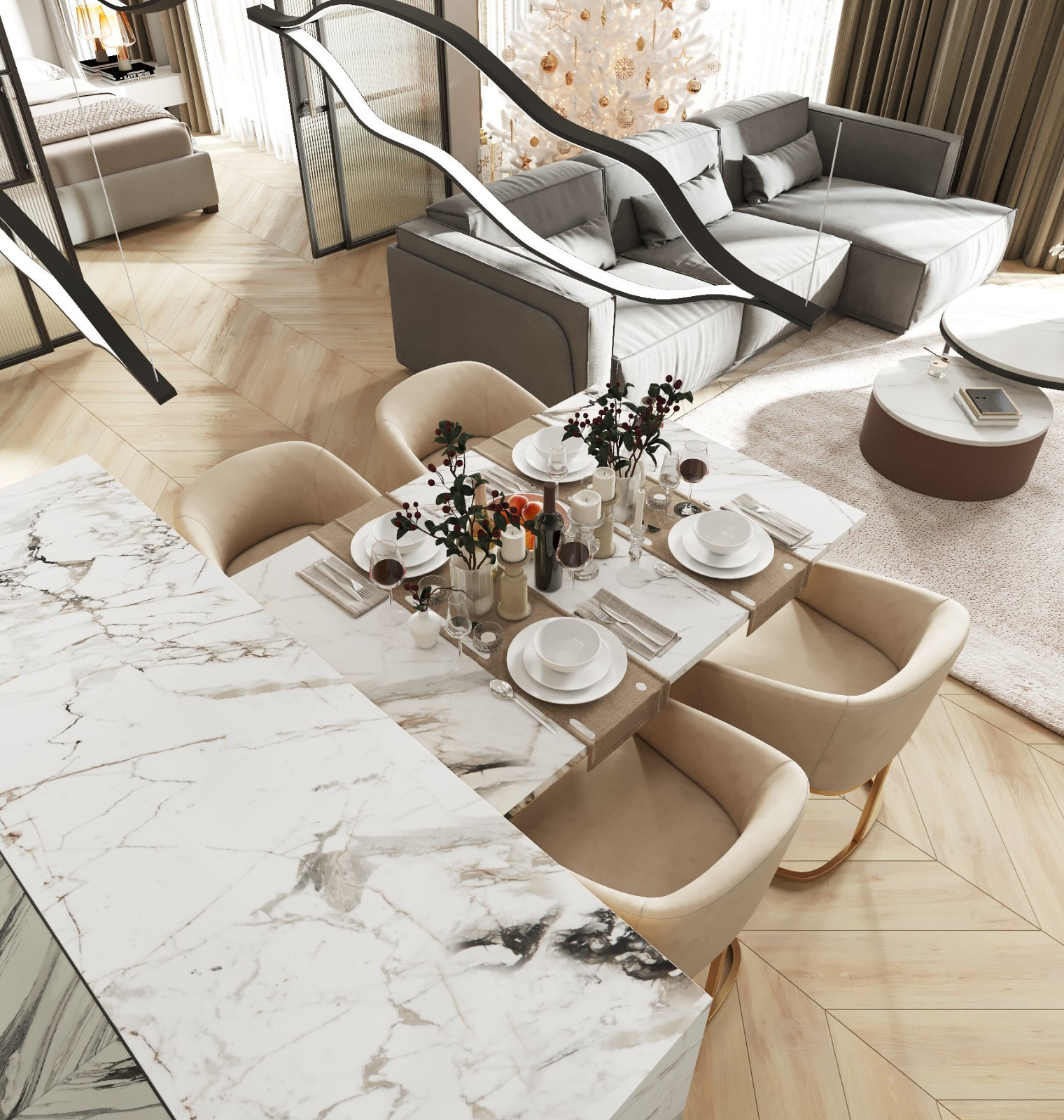 Дизайн проект квартиры 80м2