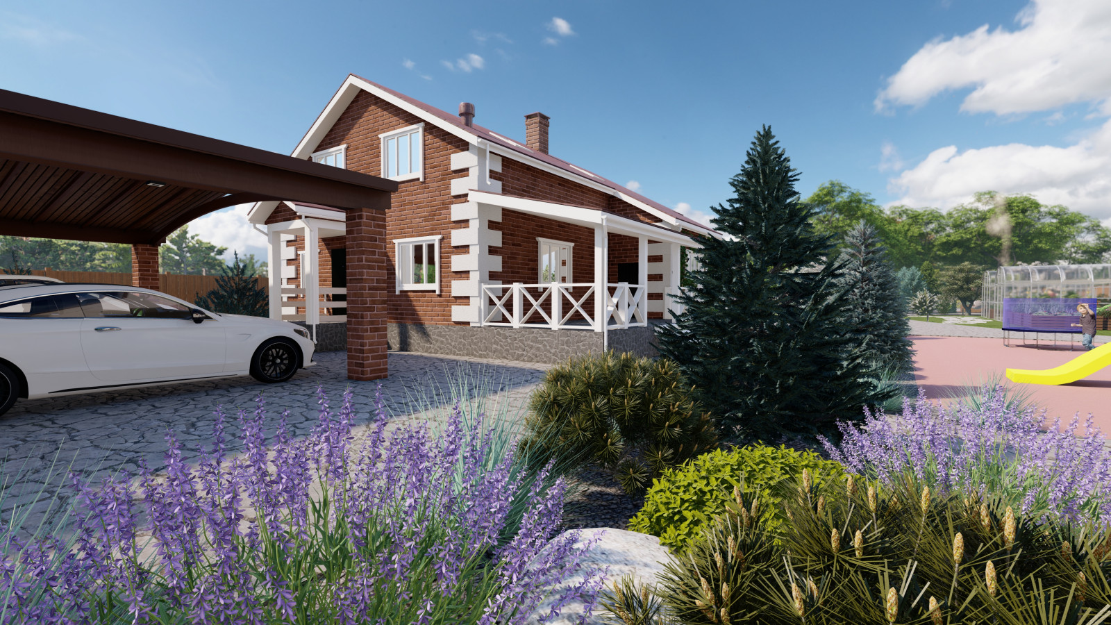 Обложка проекта: Ландшафтный дизайн в Московской области