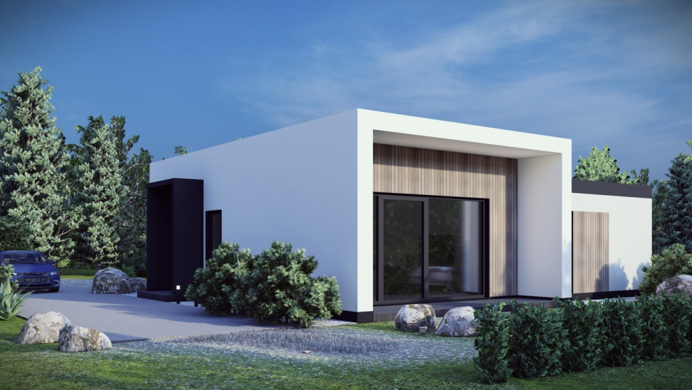 Минимал 105 | Эскизный проект современного одноэтажного дома