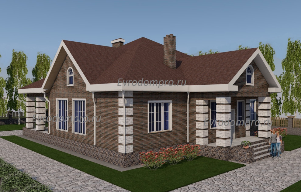 Проект дома в классическом стиле R-300-2