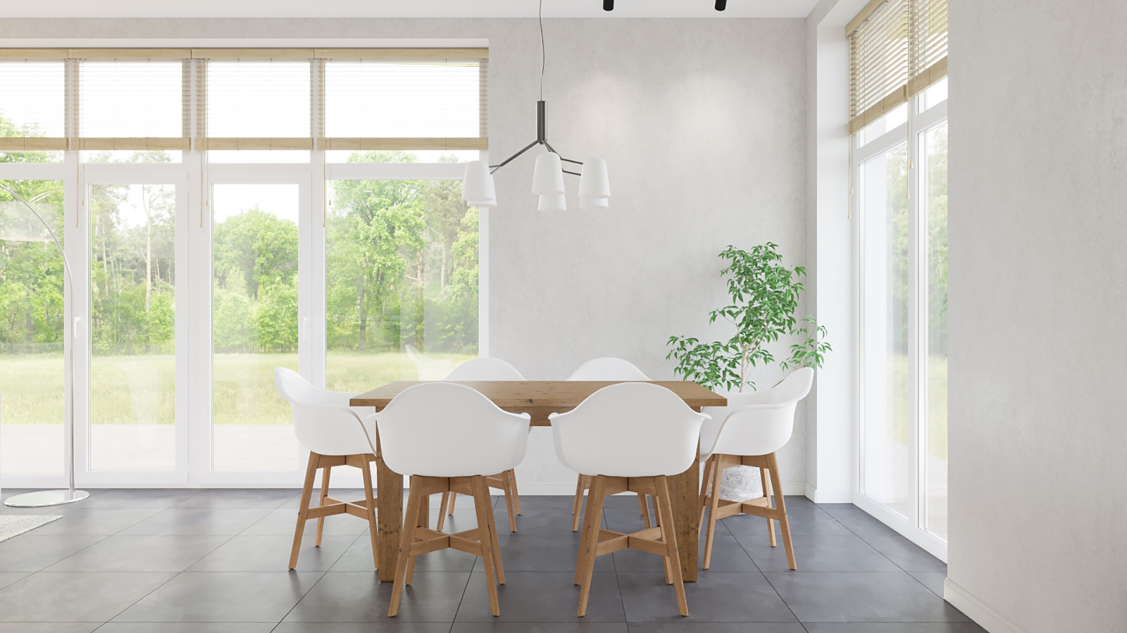 Барнхауз с мансардными окнами в серых оттенках