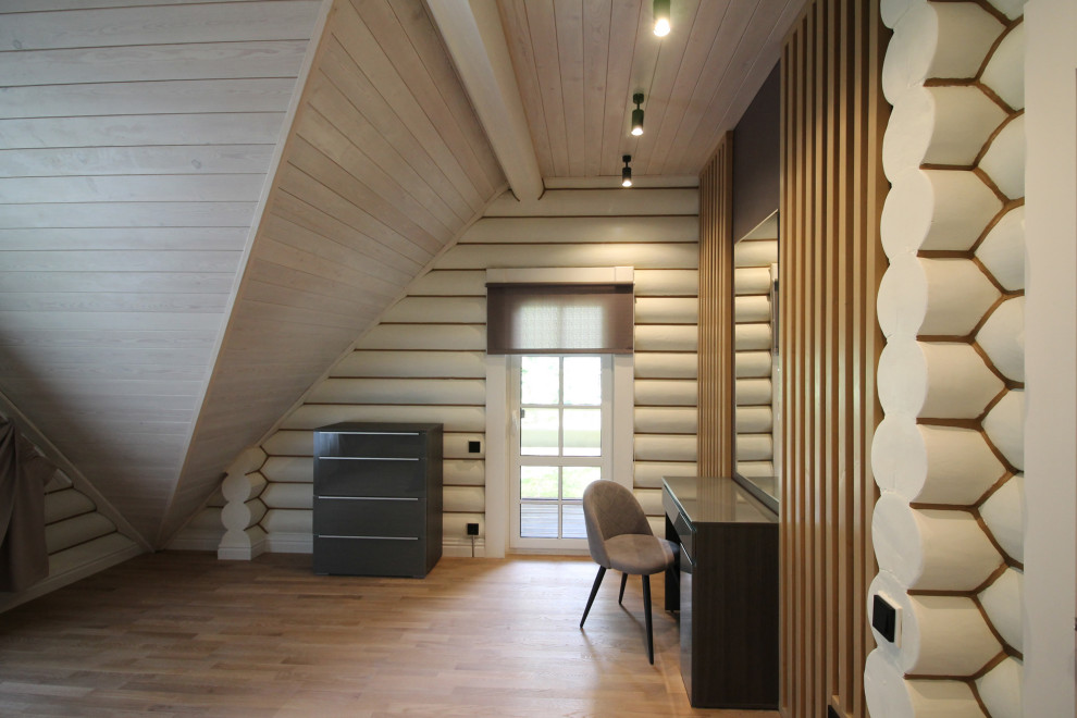 Срубовой коттедж 38 в п.Рощино, Ленинградская обл. Царство-Королевство