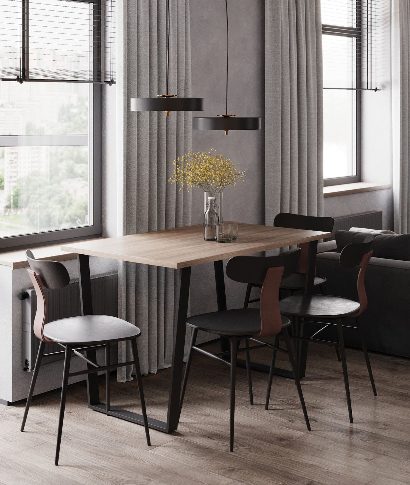 Гостиная-кухня