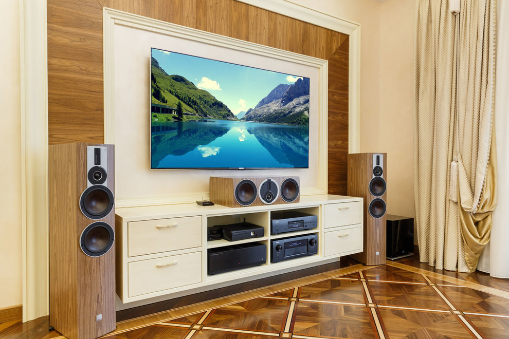 Домашний кинотеатр и мультирум в одной квартире