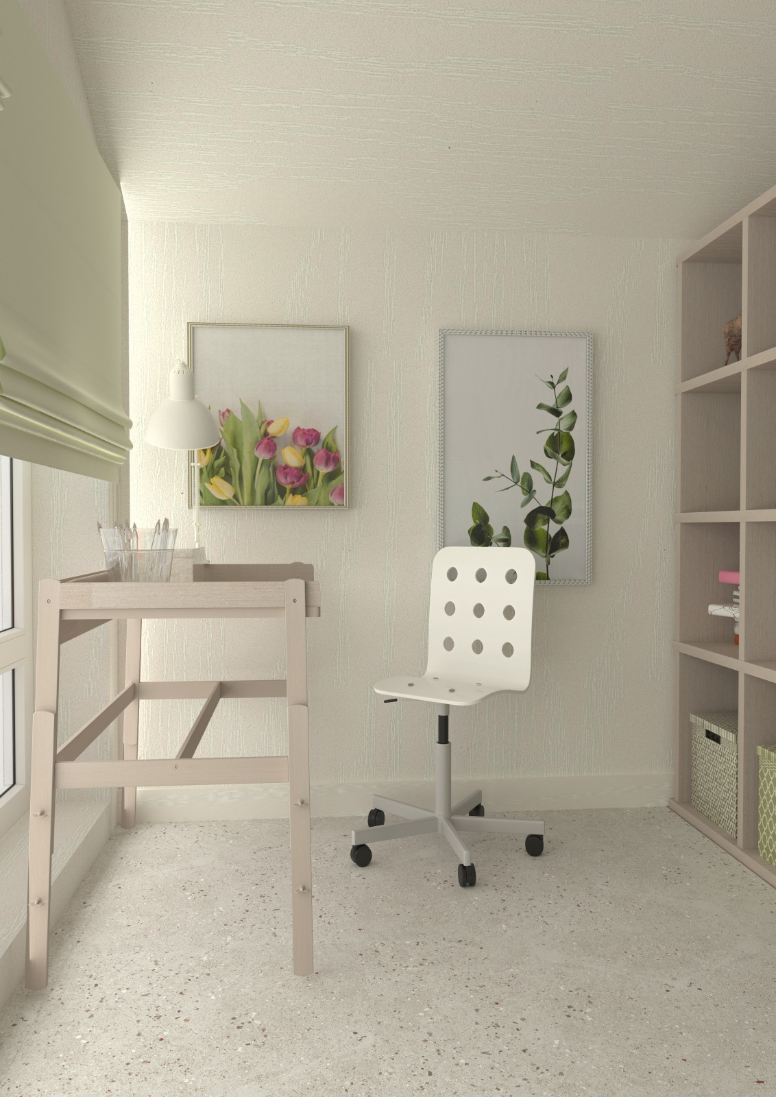 Детская на мансардном этаже