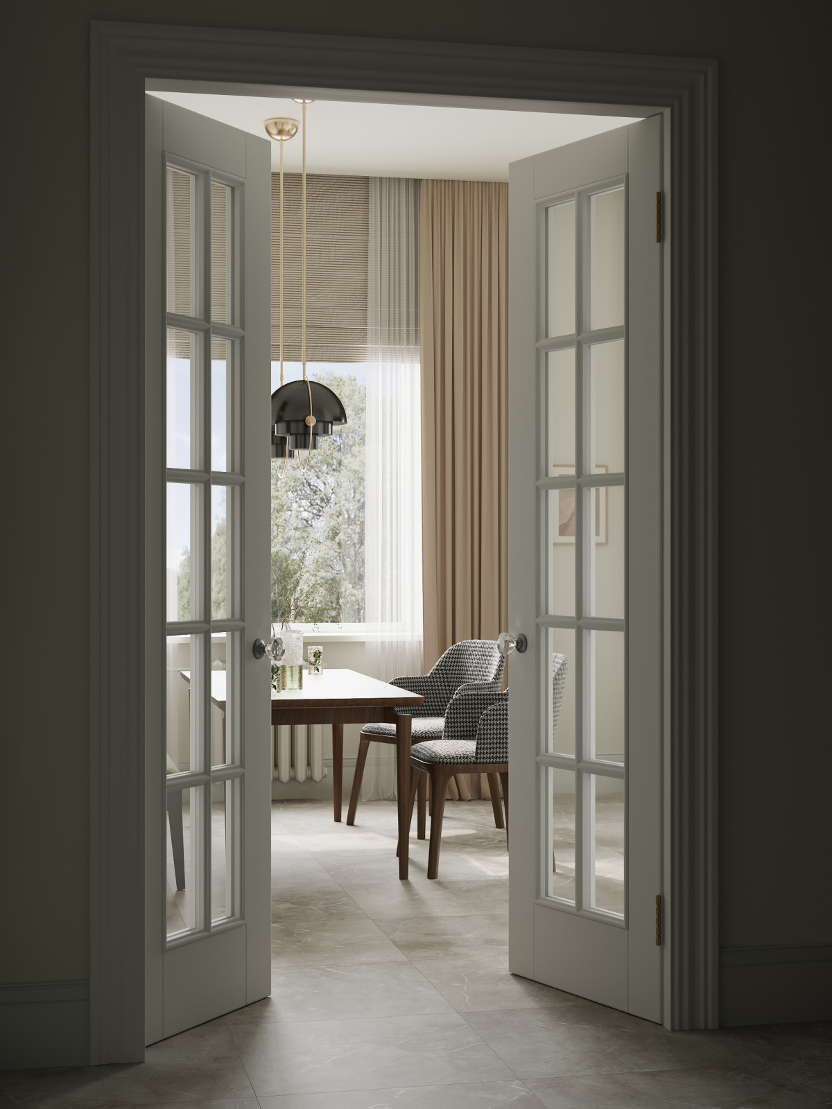 Современная классика на Ленинском проспекте: 86 м² комфорта для двоих