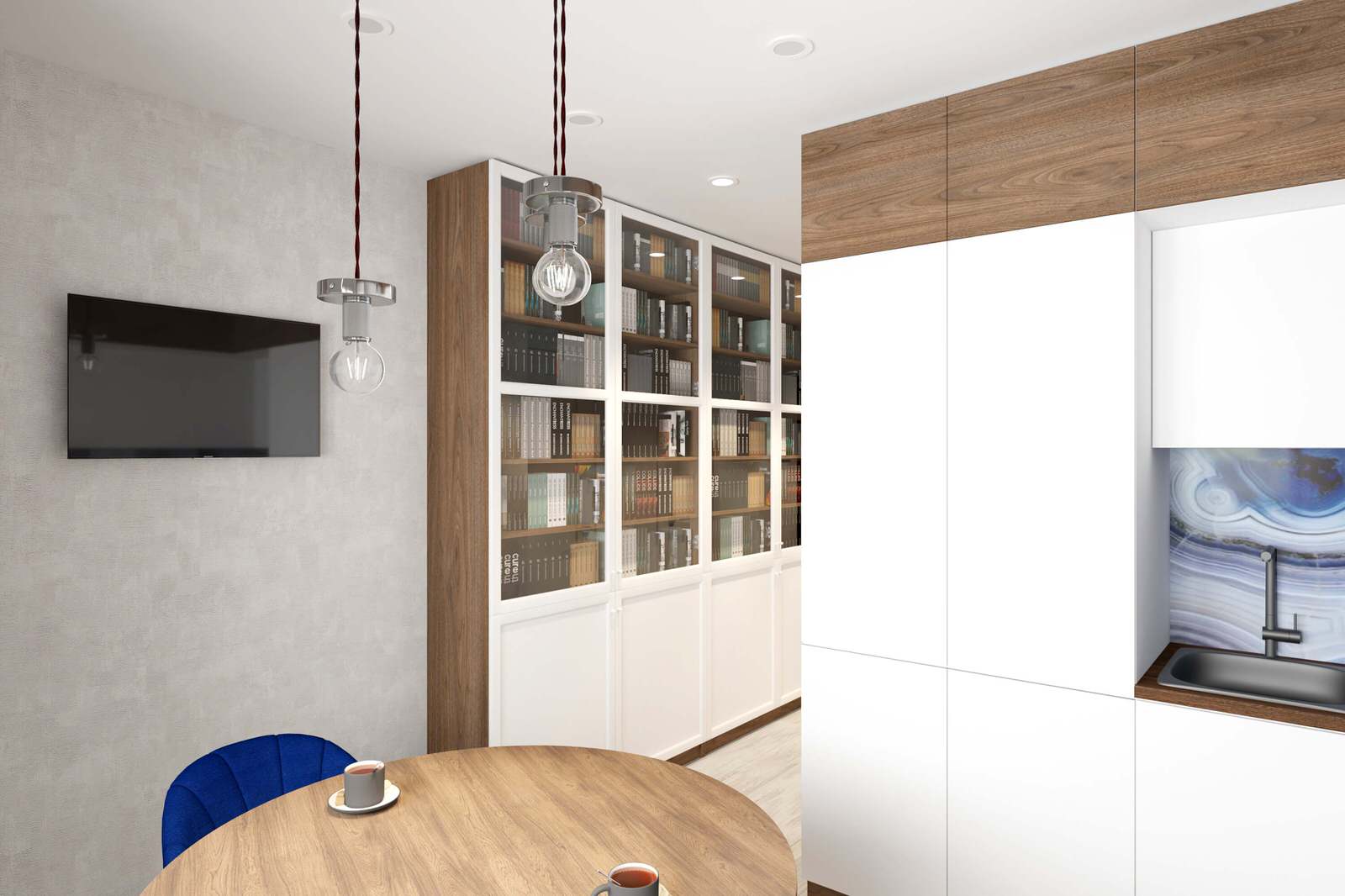 Трехкомнатная квартира 78 м2 в современном стиле, в доме серии П-44