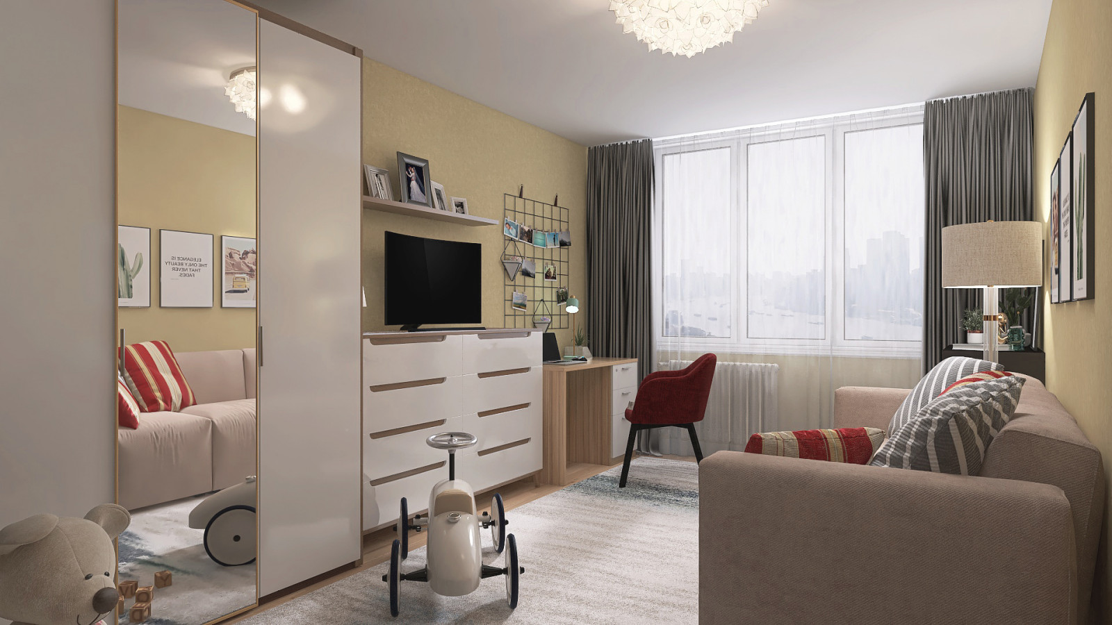 Однушка на четверых в Мкр Садовый