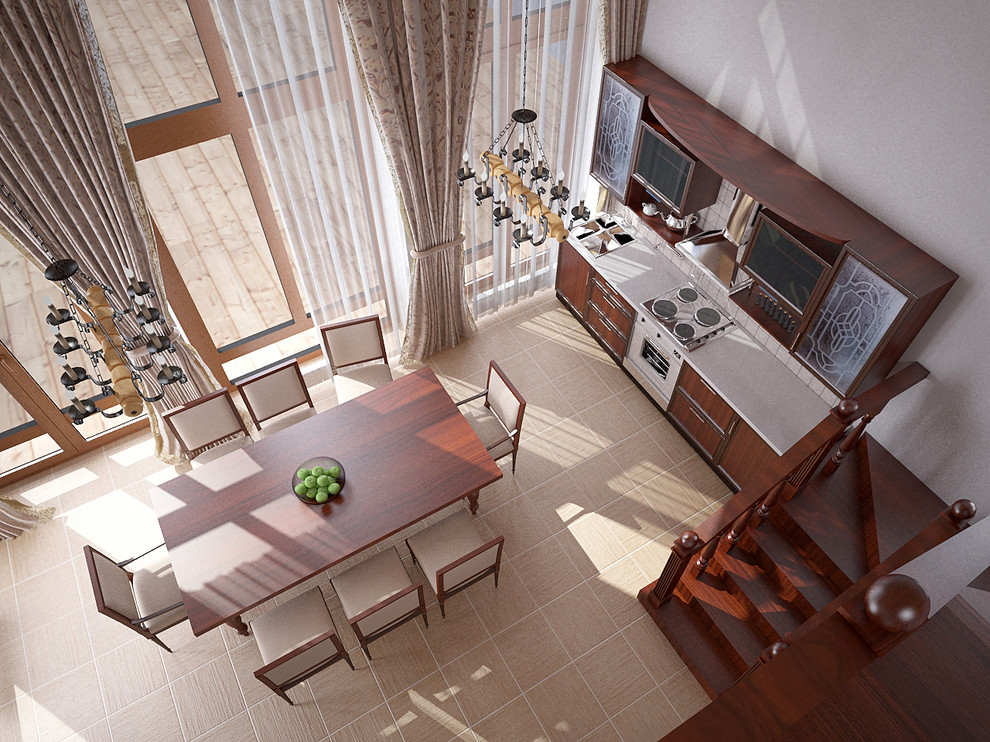 Дизайн интерьера кухни-столовой