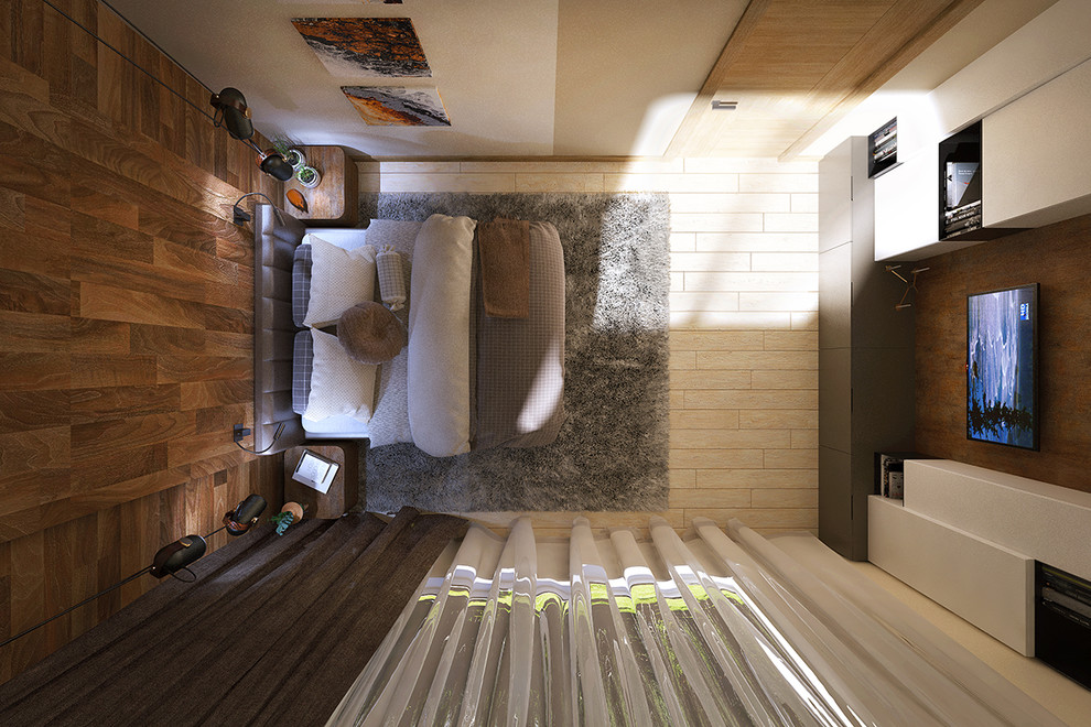 Уютная спальня в эко-стиле