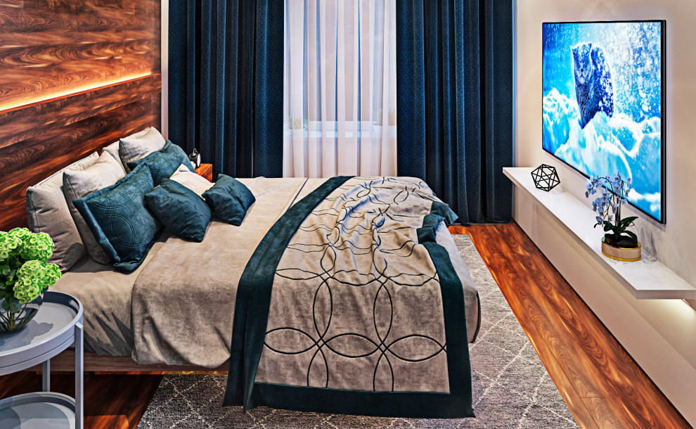 Дизайн квартиры в современном стиле в жилом квартале бизнес-класса «1147»